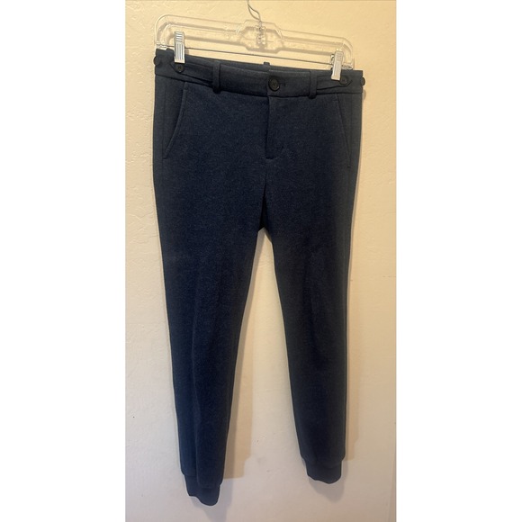 Vince Pants - Vince Women's Size 0 Tapered Ankle Pants Gray Stretch Equestrian Style